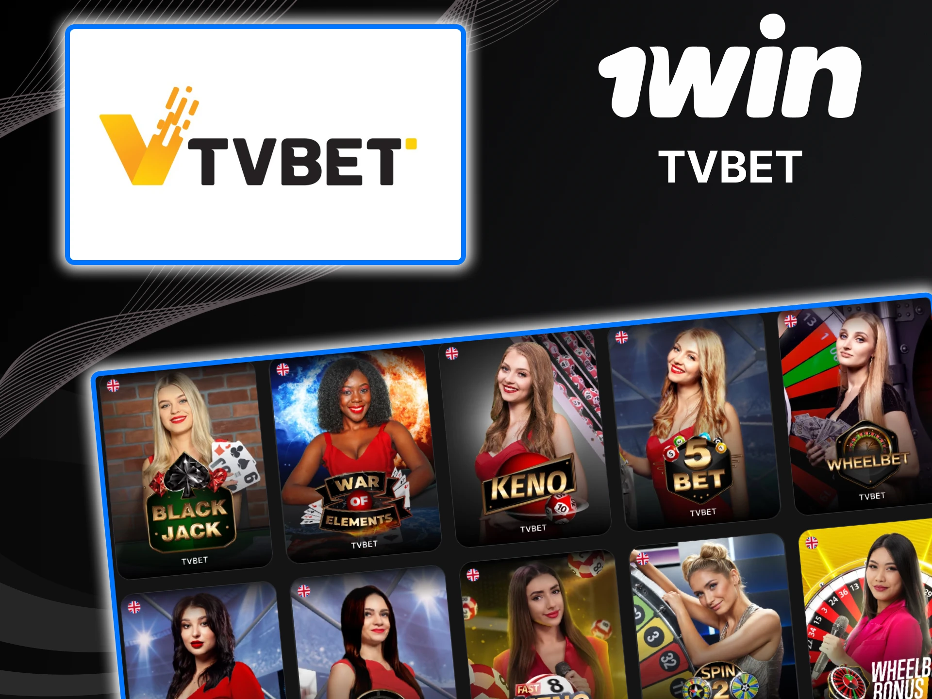 You can find TVbet games in the live casino section of the 1win website.